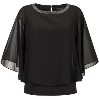 GOLDNER Edle Chiffonbluse schwarz 23