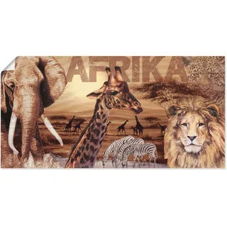 Wandbild ARTLAND "Afrika", braun (farbe bild(er): braun), B:100cm H:50cm, Bilder, als Alubild, Leinwandbild, Poster in verschied. Größen