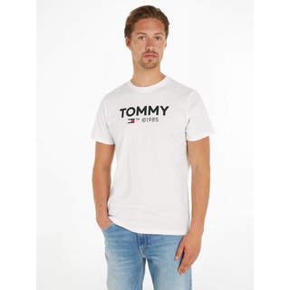 Tommy Jeans T-Shirt TJM SLIM 2PACK S/S TOMMY DNA TEE mit großem Tommy Hilfiger Druck auf der Brust weiß XXXL