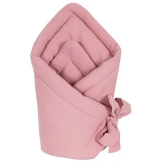Einschlagdecke BABYLUX Einschlagdecke Musselin BABYHÖRNCHEN 75 x 75 cm Neugeborene, BabyLux, Rosa rosa