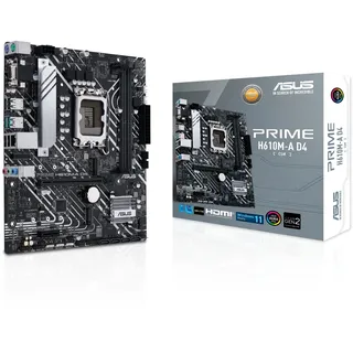 Asus Prime H610M-A D4-CSM Business Mainboard Sockel Intel LGA 1700 mATX, PCIe 4.0, 1Gb Ethernet,