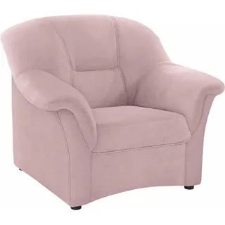 DOMO collection Sessel Sarafina Mikrofaser 102 x 83 x 81 cm Rosa/Orange mit Federkern