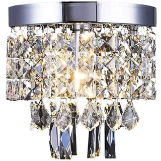 AFSEMOS Kronleuchter Kristall,Moderne Stil Anhänger Crystal Hängeleuchte Mit Elegantem Design,feine Kristall-Deckenleuchte für die Küche,Flur,Wohnzimmer,Schlafzimmer und Esszimmer 20cm