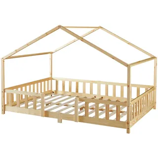 [en.casa] Kinderbett Treviolo 120 x 200 cm Kiefer naturbelassen beige