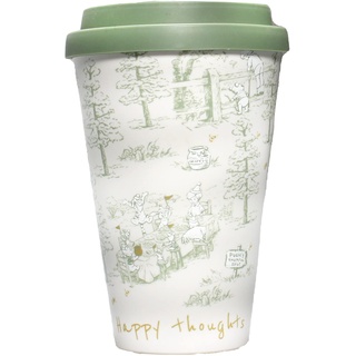 Winnie the Pooh HALF MOON BAY Disney Reisebecher – RPET recycelt – 400 ml – Kaffeetassen zum Mitnehmen wiederverwendbar – auslaufsicherer Kaffeebecher – Tee-Reisebecher – Disney-Tasse