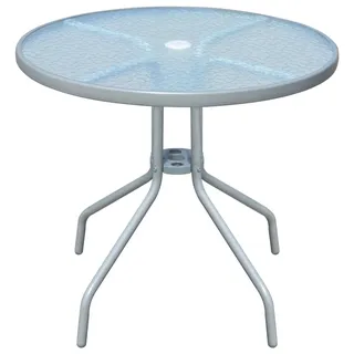 vidaXL Gartentisch Ø 80 x 71 cm Grau