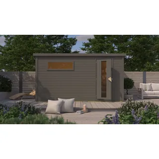 Karibu Saunahaus Telo 6 terragrau
