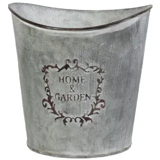 Krenz Übertopf rund Home & Garden Zink mittel