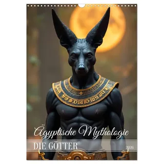 Calvendo Ägyptische Mythologie - Götter, Helden und Monster (Wandkalender 2026 DIN A3 hoch), CALVENDO Monatskalender: Ein epischer Kalender, der die mächtigen ... Bildern zum Leben erweckt. (CALVENDO Kunst)