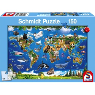 Schmidt Spiele GmbH Puzzle »150 Teile Schmidt Spiele Kinder Puzzle Lococo Tierwelt 56355«, 150 Puzzleteile