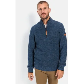 camel active Rundhalspullover aus einem Baumwollmix Pullover_Rundhalspullover blau 3XL