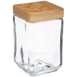 Five 5five - Glasbehälter, quadratisch, 1,7 L in Beige