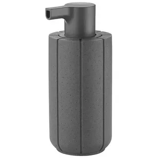 blomus Seifenspender -KUA- Spender, Flüssigseifenspender: modernes Design im Badezimmer, Recyceltes Polyresin, Nachfüllbar, 300ml Volumen, Anton Björsing grau 7 cm x 16.5 cm x 8 cm