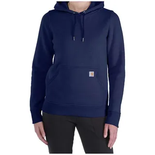 Hoodie CARHARTT "Clarksburg Sweatshirt", Damen, Gr. L, marineblau, Obermaterial: 55% Baumwolle CO. 45% Polyester PES., Sweatshirts Hoodie