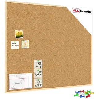 ALLboards Pinnwand 120 x 100 cm Braun