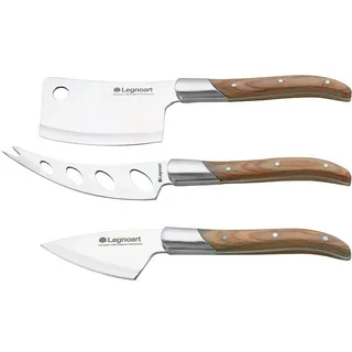 Legnoart “Reggio“ Käsemesser-Set, heller Holzgriff