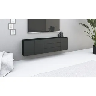 borchardt Möbel Sideboard Sophia 190 x 53 x 35 cm Schwarz