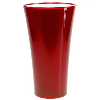 Floristik24 Vase „Fizzy“ Rot Ø13,5cm H20cm Dekoration Tischvase