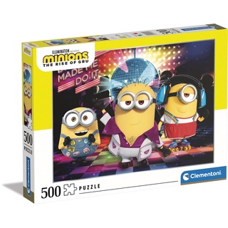 Clementoni 35081 Despicable Me/Minions Puzzle 500 Teile The Rise of Gru, gelb, One Size