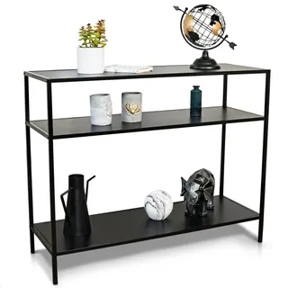 Wenko Mod. Industrial Konsolentisch 100 x 80 x 35 cm Schwarz