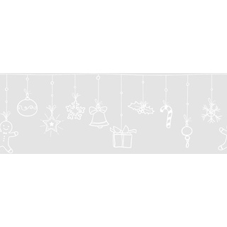 d-c-fix Fensterbilder Winter Garland - statisch selbsthaftend & wiederverwendbar - Weihnachten Fensterdeko innen Weihnachtsdeko Fenster-Sticker Fensterfolie Winter-Deko Girlande 20 x 150 cm