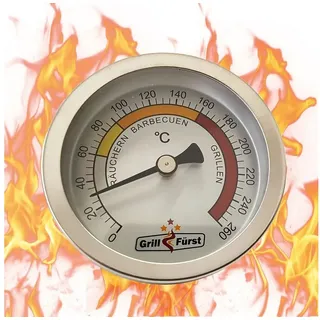 Grillfürst Grillthermometer Ø 6,5 cm Edelstahl