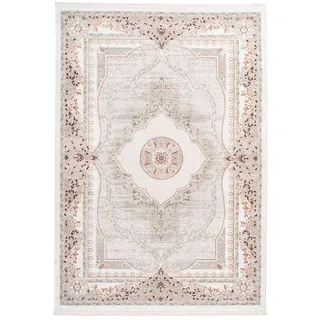 Kayoom Vintage-Teppich Akropolis, Grau, Rosa, Textil, Used look, rechteckig, 200x230 cm, Teppiche & Böden, Teppiche, Vintage-Teppiche