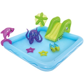 Bestway Spielpool, Hellblau, Kunststoff, Tier, 206x86 cm, EN 71, Freizeit, Pools und Wasserspaß, Wasserspaß