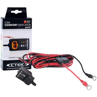 CTEK Indicator Panel 3,3 M, LED-Anzeige zur Anzeige des Batterieladezustands, zeigt an, wann es Zeit zum Aufladen ist, für alle 12 V Blei-Säure-Batterien für Autos, Motorräder & andere