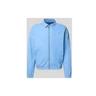 Regular Fit Blouson aus reiner Baumwolle, Hellblau, M