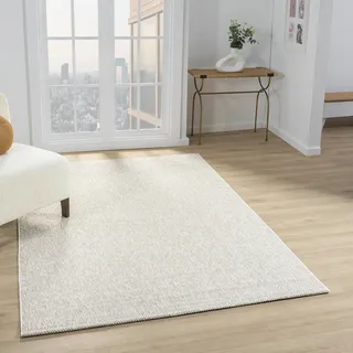 Sehrazat Ada Kurzflorteppich 120 x 170 cm Beige