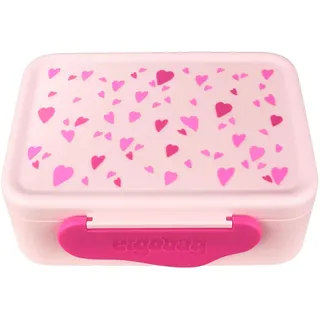 ergobag Brotdose Herzen rosa 0,5 x 17 x 12 cm besonders leicht und robust