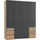 Level 200 x 236 x 58 cm Plankeneiche Nachbildung/graphit mit Schubladen