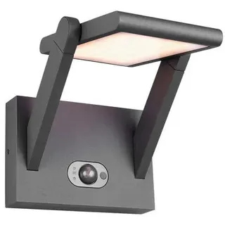 Trio Leuchten Aussenwandleuchte Malawi, Anthrazit, Metall, 18x23.5 cm, Farben fixierbar, mit Schalter, Dämmerungssensor, Lampen & Leuchten, Außenbeleuchtung, Außenleuchten