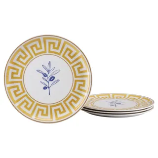 CreaTable Gourmet Athena Pizzateller 4-tlg weiß