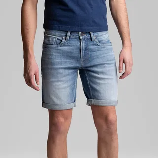 Jeansshorts PME LEGEND "NIGHTFLIGHT" Gr. 40, N-Gr, blau (mid blue) Herren Jeans Shorts