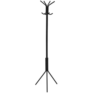 Idimex Kleiderständer, Schwarz, Metall, Vintage, 38x174x38 cm, Garderobe, Garderobenständer