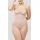 Damen Gr M N-Gr beige Single Jersey Obermaterial 86 Baumwolle 14 Elasthan eng Bodys mittlerer Form-Effekt atmungsaktiv Baumwollmix elastisch