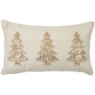 Besticktes Weihnachtskissen Mit Tannenbaum-motiv, 50 X 30 Cm - Atmosphera Créateur D'Intérieur