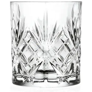 RCR Old Fashioned Glas Whiskyglas Tumbler 6er Set Melodia 230ml - 6er Karton"