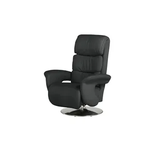 HIMOLLA Massage Sessel Easy Swing Leder 83 x 111 x 95 cm schwarz elektrisch