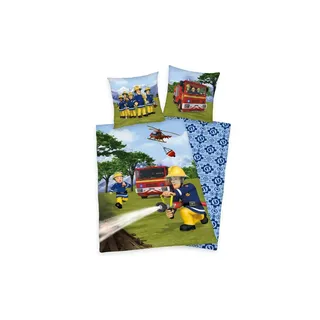 Bettwäsche-Set Feuerwehr Sam   , mehrfarbig , Maße (cm): B: 135 H: 1