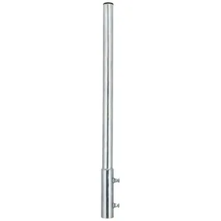 PremiumX Mastverlängerung 100cm Ø 48mm Stahl verzinkt Mastaufsatz Antennenmast-Verlängerung Halterung für Satelliten-Schüssel