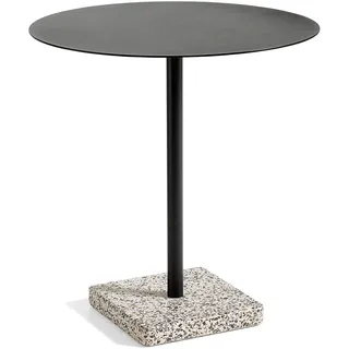 HAY - Terrazzo Tisch (rund), dunkelgrau