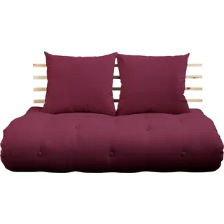 Karup Schlafsofa Shinsano aus massivem Kiefernholz 2-Sitzer Rot