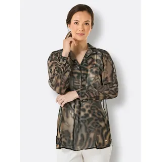 Creation L Premium Seiden-Longbluse schwarz 42