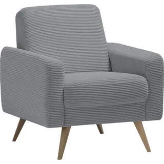 exxpo - sofa fashion Sessel »Samso, Loungesessel«, elegant und bequem, aktueller Cord Bezug