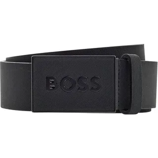 Boss Herrengürtel Leder schwarz 80 cm