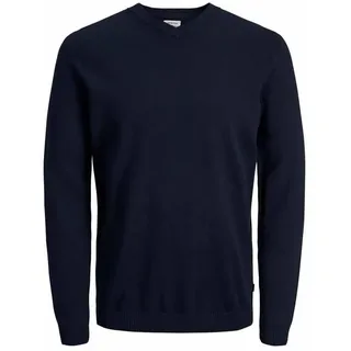 JACK & JONES Basic Knit Pullover Mit V-ausschnitt NavyBlazer / Navy L
