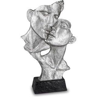 formano Deko Büste Paar Liebespaar auf Sockel 40 cm Skulptur Figur Statue modern